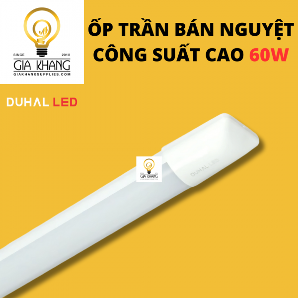 ĐÈN LED BÁN NGUYỆT ỐP TƯỜNG CÔNG SUẤT 60W THÂY THẾ ĐÈN BATTEN CỦA DUHAL