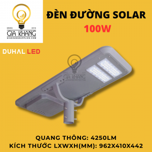 đèn đường NLMT 100w IP65 của duhal