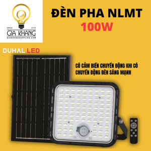 đèn pha năng lượng mặt trời 100W có cảm biến chuyển động