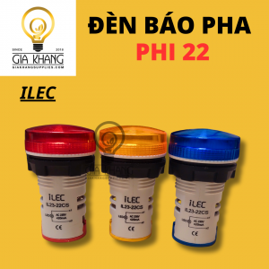 đèn báo pha phi 22 dùng cho tủ điện, biến từ, động cơ