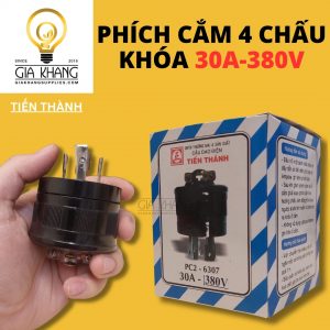 Phích Cắm 4 Chấu Khóa 3 pha pc2-6307 của tiến thành
