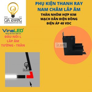 Co nối góc trần - tường thanh ray nam châm hệ ray m20 Gia khang Supplies - VINALED