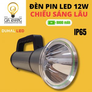 đèn pin led 12w thân nhôm pin 8000mah DSE111