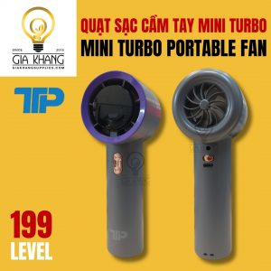 quạt sạc cầm tay mini turbo Mini Turbo Portable Fan - t11 - ttp