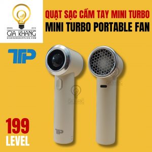 quạt sạc cầm tay mini turbo Mini Turbo Portable Fan - t236 - ttp