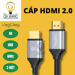 cáp hdmi 2.0 4k - 60hz dài 3 mét