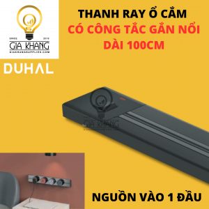 THANH RAY Ổ CẮM CÓ CÔNG TẮC GẮN NỔI DÀI 100CM