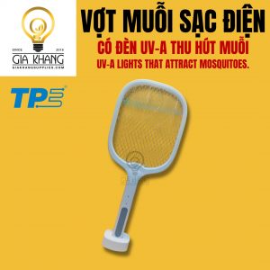 Vợt muỗi sạc điện có đèn UV-A thu hút muỗi của TPE giakhangsupplies