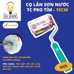 Cọ lăn sơn nước – TC PRO Tím bảng rộng 15cm của Thành Công