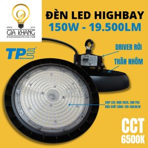 Đèn Led HighBay Driver rời Philips thân nhôm 150W IP65 của TPE